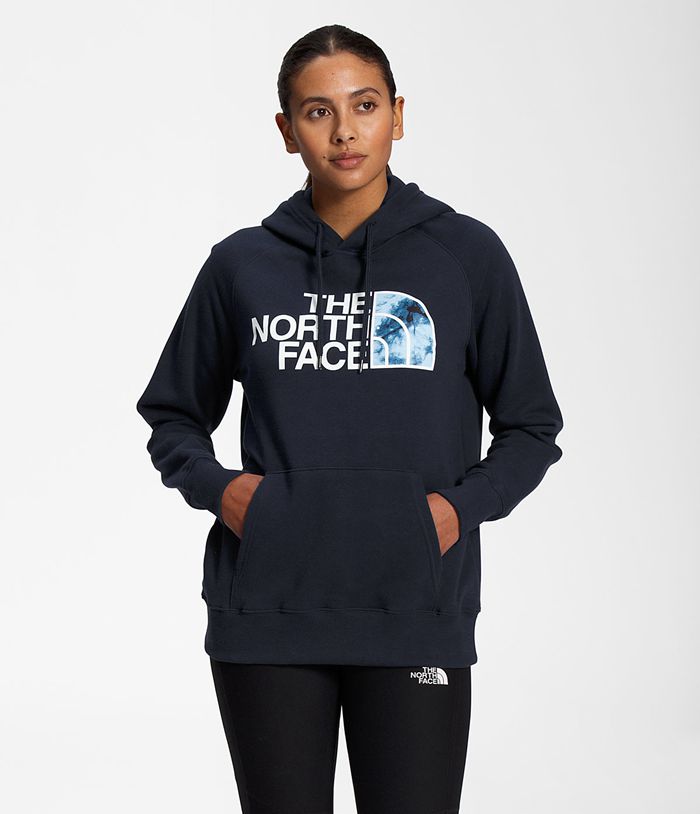 The North Face Hoodie Dames Half Dome Pullover AWQM01274 - Donkerblauw